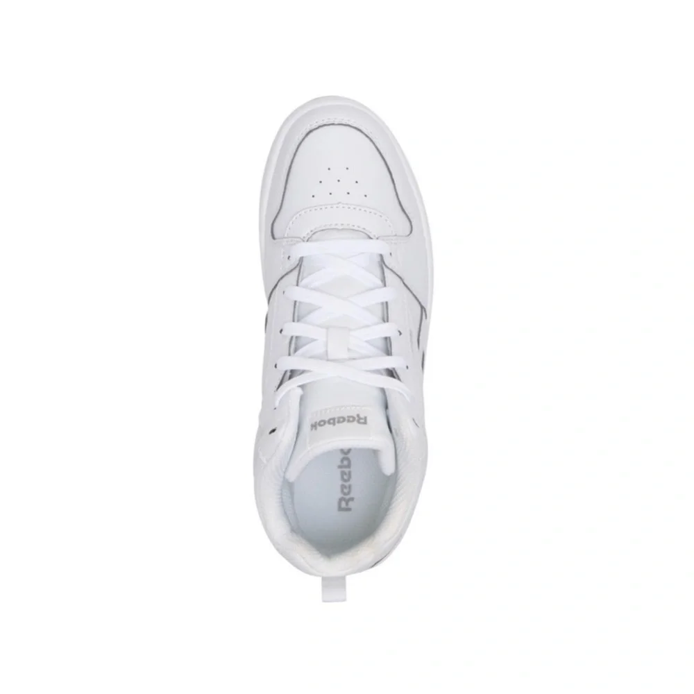 Reebok White High-Top Sneakers with Padded Ankle